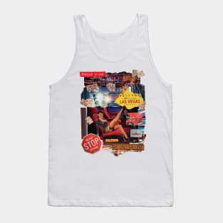 Heaven or Las Vegas Collage Artwork Tank Top